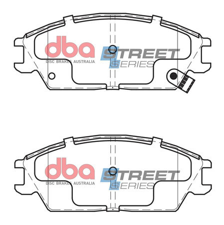 Bremsbeläge vorne DBA Brake Pads Street Series Ceramic - DB1252SS HYUNDAI Accent Getz Lantra Pony X2 S Coupe