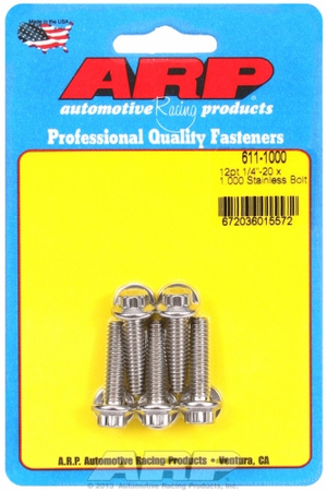 Śruby ARP "1/4""-20 x 1.000 12pt SS bolts" (5pcs)