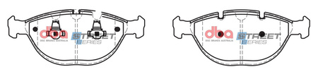 Brake Pads Street Series Semi-metallic front - DB1495SS BMW X5 E53