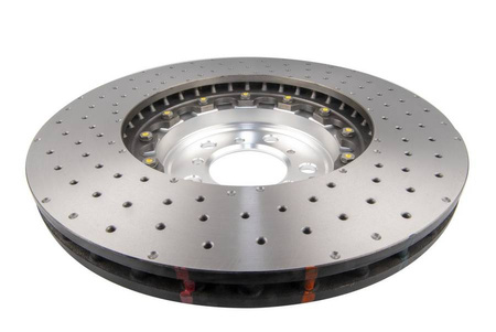 Bremsscheibe vorne DBA 5000 series - Cross Drilled/Dimpled - DBA53298SLVXD BMW M2 Competition F87 M3 CS F80 M4 F82