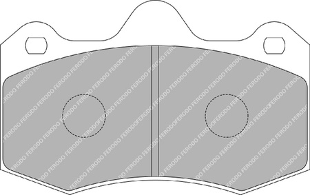 Klock hamulcowe Ferodo Racing DS3000 przednie FRP3083R LOTUS Evora EXIGE MCLAREN 570 GT S 650 LT MP4 RENAULT Clio II SEAT Ibiza IV 6L1,