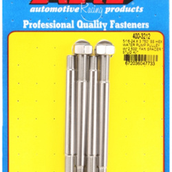 ARP 5/16-24x3.750 SS hex WP pulley w/ 2.500" fan spcr stud