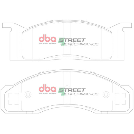 Vordere DBA-Bremsbeläge Street Performance – DB1807SP