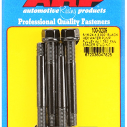 Śruby ARP  5/16-24x3.000 black hex WP pulley w/1.750" fan spcr stud