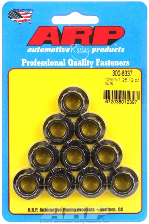 ARP M12 x 1.25 12pt nut kit (10pcs)