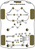 Tylna tuleja drążka stabilizatora 13mm Powerflex Black Series BMW 5 Series & E39 (1996 - 2004)\E39 520 to 530 PFR5-504-13BLK