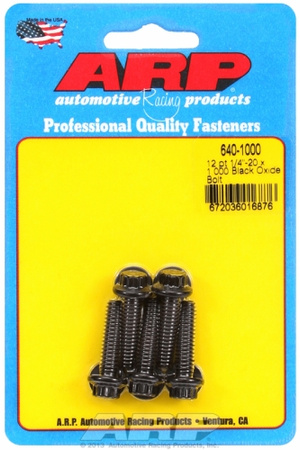 Śruby ARP "1/4""-20 x 1.000 12pt black oxide bolts" (5pcs)