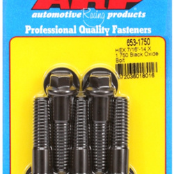 Śruby ARP "7/16""-14 X 1.750 hex black oxide bolts" (5pcs)