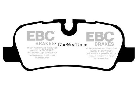 DP41542R - Zestaw klocków hamulcowych seria YELLOWSTUFF EBC Brakes