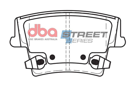 Bremsbeläge hinten DBA Brake Pads Street Series Ceramic - DB2062SS CHRYSLER USA 300C DODGE Charger Magnum