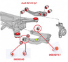 Zestaw tulei wahacza tylnego dolnego - MPBS: 06030185 Audi A8 D3, Volkswagen Phaeton,