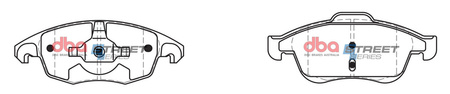 Brake Pads Street Series Ceramic front - DB2040SS CITROEN Berlingo Multispace C4 Picasso DS4 DS5 Grand DS PEUGEOT 5008 Partner Tepee