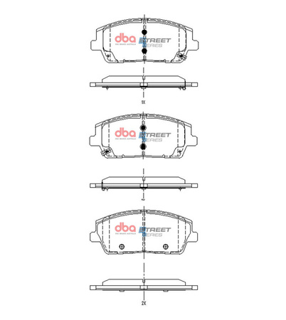 DBA Brake Pads Utcai sorozat első fékbetétek - DB15169SS
