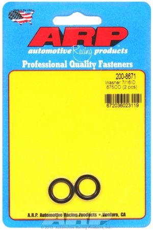 ARP "7/16"ID 5/8"OD .062"TH chamfer con rod washer" (2pcs)