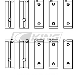 King Main Bearing Shell PEUGEOT TU3JP (05-), TU5JP - MB5729XP STDX
