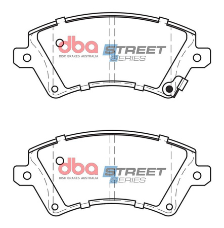 DBA Brake Pads Utcai sorozat első fékbetétek Kerámia - DB1714SS TOYOTA Corolla CDE120 NDE120 ZZE120 ZZE121 ZZE123