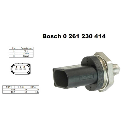 Bosch 10bar alyvos slėgio jutiklis su kištuku