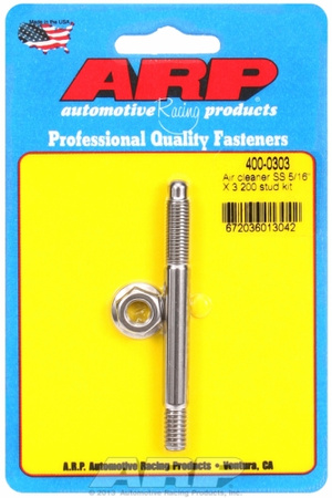 ARP "5/16"" x 3.200 SS air cleaner stud kit"