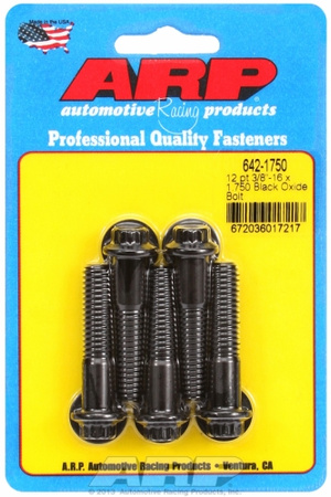 ARP "3/8""-16 x 1.750 12pt black oxide bolts" (5pcs)