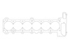 Athena Galvos tarpiklis BMW M50B25/M52B25/M52B28 TH 2mm D 86mm