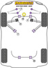Wewnętrzna tuleja przedniego drążka łączącego Powerflex Road Series Seat Exeo (2009 - 2014) PFF3-202
