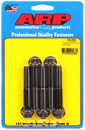 Śruby ARP "7/16""-20 x 2.500 12pt black oxide bolts" (5pcs)