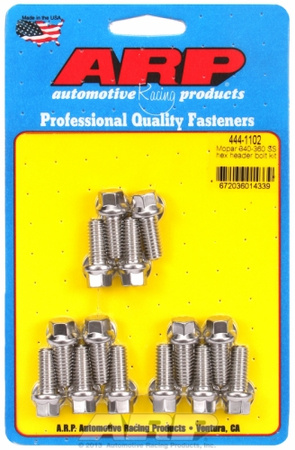 Zestaw śrub głowicy cylindrów ARP 444-1102 Mopar 340-360 SS hex header bolt kit Chrysler Small Block