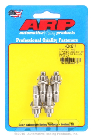 ARP 5/16-24x1.450 starter nose SS 12pt WP pulley stud kit