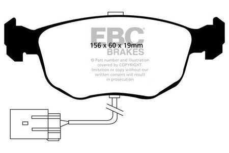 DP3956C - Ein Satz Bremsbeläge serie REDSTUFF EBC Brakes