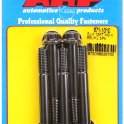 ARP M8 x 1.25 x 65 12pt black oxide bolts (5pcs)