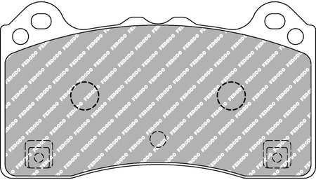 Ferodo Racing DS2500 priekinės stabdžių kaladėlės FCP4830H FORD FOCUS III