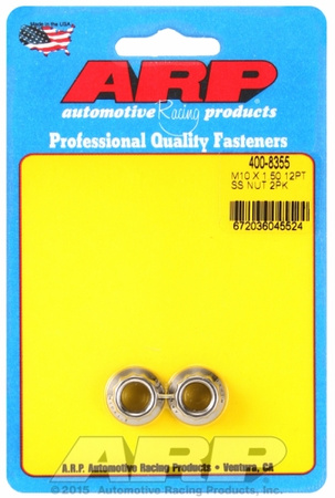 ARP M10 X 1.50 (M12 wr) SS 12pt nut kit