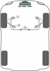 Front Wishbone Front Bush Powerflex Polyurethane Bush Heritage Collection Peugeot 309 inc GTI (1985-1994) PFF50-211H