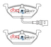 Brake Pads Street Series Ceramic front - DB1405SS AUDI A1 8X GB A2 8Z A3 8L 8P Cabriolet SEAT Altea Arona Cordoba Ibiza 6J 6L 6P A0 Leon 1M 1P Mii Toledo SKODA Citigo Fabia 5J 6Y NJ Praktik Kamiq Octavia 1U 1Z Rapid Spaceback Roomster fzj80-0177785 Scala