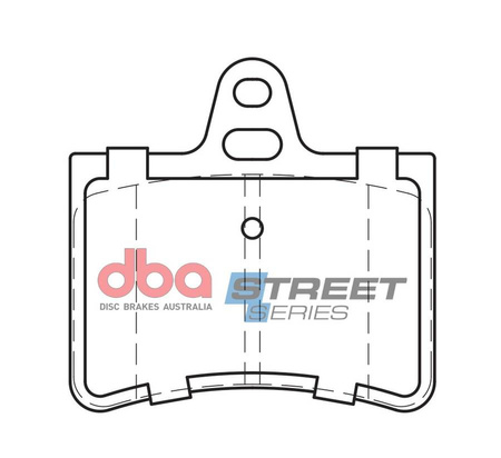 Bremsbeläge hinten DBA Brake Pads Street Series Ceramic - DB2017SS CITROEN C5 Estate Saloon