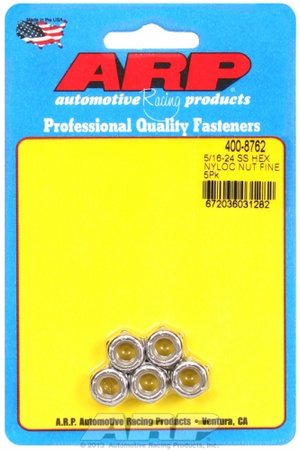 ARP "5/16""-24 SS fine nyloc hex nut kit " (5pcs)