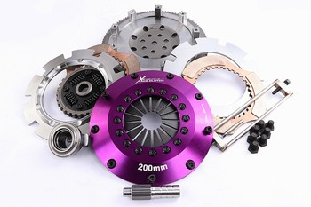 Xtreme Performance Mitsubishi Lancer Evo IV-IX - 200mm Sprung Ceramic Twin Plate Clutch Kit Incl Flywheel 1200Nm