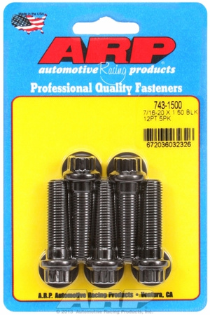 Śruby ARP "7/16""-20 x 1.500 12pt black oxide bolts" (5pcs)