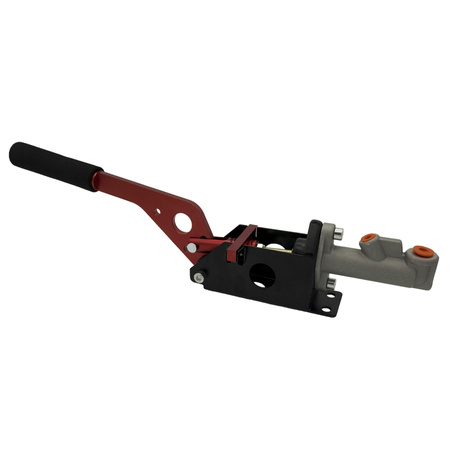 Hydrauliczny hamulec ręczny IRP pionowy / poziomy czerwony + pompa IRP 0.625