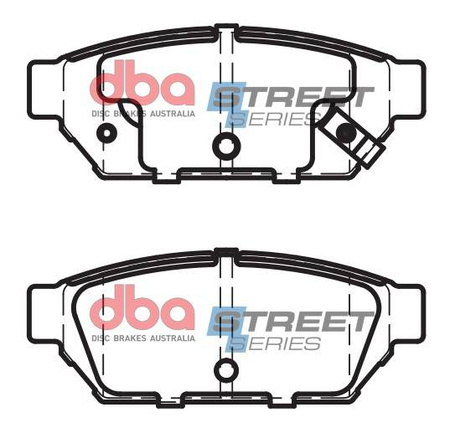 Brake Pads Street Series Ceramic rear - DB1278SS MITSUBISHI Carisma Colt FTO Lancer Libero PROTON Malaysia and Philippines Satria Compact Coupe Persona Wira