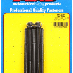ARP "1/4""-28 x 3.250 hex black oxide bolts" (5pcs)