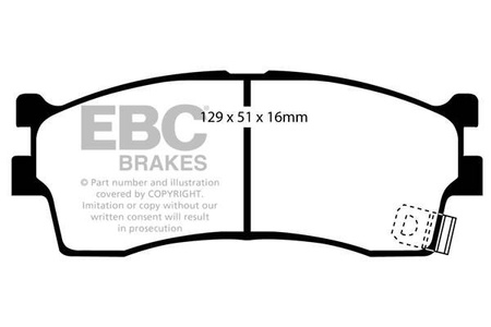 DP1475 - Ein Satz Bremsbeläge serie ULTIMAX2 EBC Brakes