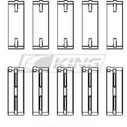 King pagrindinio guolio apvalkalas HONDA A-SERIES, B-SERIES, K-SERIES - MB5259XP0.5
