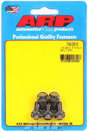 Śruby ARP "1/4""-28 x .515 12pt black oxide bolts" (5pcs)