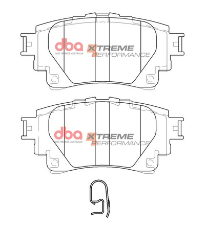 DBA Brake Pads Xtreme Performance Bremsbeläge hinten – DB15044XP