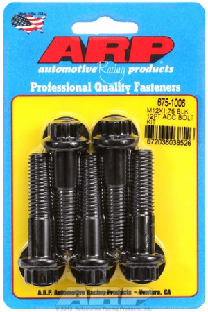 ARP Bolt Kit M12 X 1.75 X 50 Black Oxide 12PT