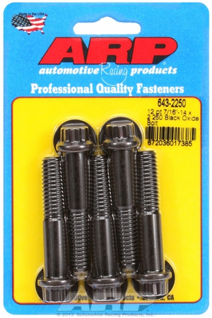ARP "7/16""-14 x 2.250 12pt black oxide bolts" (5pcs)