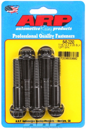 ARP "7/16""-14 X 2.250 12pt 1/2 wrenching black oxide bolts"5pcs