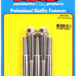ARP "3/8""-16 x 2.750 hex 7/16 wrenching SS bolts" (5pcs)
