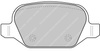 Ferodo Racing DS2500 brake pad rear FCP1349H ALFA ROMEO 147 156 GT MiTo 955 FIAT 500L LANCIA Dedra Lybra Lybra